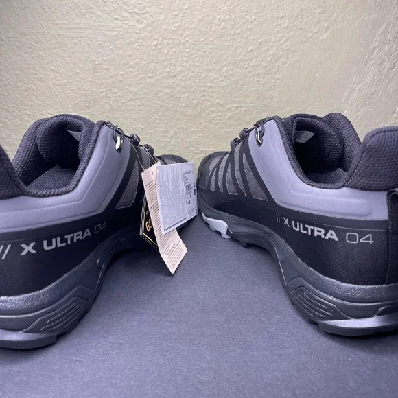 Salomon X Ultra 4 GTX Low Mens Size 12 2E Wide Black Gray Hiking Trail Shoes New - Picture 8 of 11